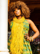 Load image into Gallery viewer, Leather & Raffia Necklace