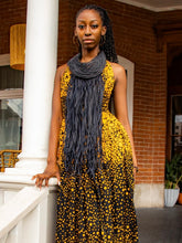 Load image into Gallery viewer, Leather & Raffia Necklace