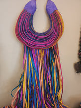 Load image into Gallery viewer, Leather & Raffia Necklace