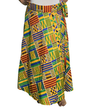 Load image into Gallery viewer, African Print Wrap Skirts