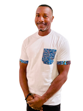 Load image into Gallery viewer, African Print Men's Pocket T-Shirts
