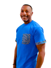 Load image into Gallery viewer, African Print Men's Pocket T-Shirts