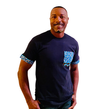Load image into Gallery viewer, African Print Men's Pocket T-Shirts