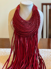 Load image into Gallery viewer, Leather & Raffia Necklace
