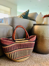 Load image into Gallery viewer, Large U-Shaped Bolga Baskets