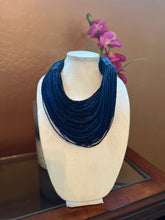 Load image into Gallery viewer, Leather & Raffia Necklace
