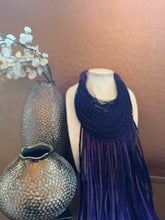 Load image into Gallery viewer, Leather & Raffia Necklace