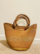 Load image into Gallery viewer, Large U-Shaped Bolga Baskets