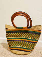 Load image into Gallery viewer, Large U-Shaped Bolga Baskets