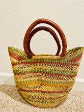 Load image into Gallery viewer, Large U-Shaped Bolga Baskets