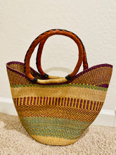Load image into Gallery viewer, Large U-Shaped Bolga Baskets