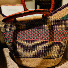 Load image into Gallery viewer, Large U-Shaped Bolga Baskets