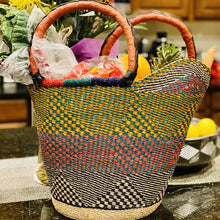 Load image into Gallery viewer, Large U-Shaped Bolga Baskets