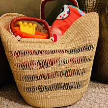 Load image into Gallery viewer, Large U-Shaped Bolga Baskets
