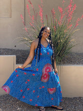 Load image into Gallery viewer, African Print Halter Maxi Dresses