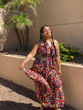 Load image into Gallery viewer, African Print Halter Maxi Dresses