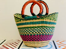 Load image into Gallery viewer, Small U-Shaped Bolga Baskets