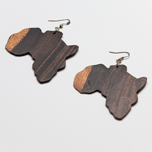African Wood Earrings