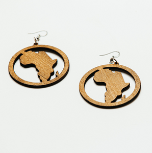 African Wood Earrings