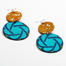 Load image into Gallery viewer, African Fabric Earrings