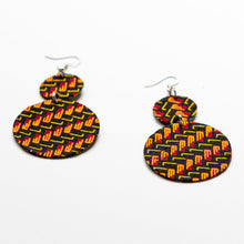 Load image into Gallery viewer, African Fabric Earrings