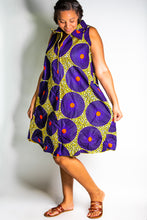 Load image into Gallery viewer, African Print Sleeveless Wrap Dresses