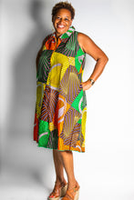 Load image into Gallery viewer, African Print Sleeveless Wrap Dresses