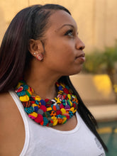 Load image into Gallery viewer, African Fabric Necklaces