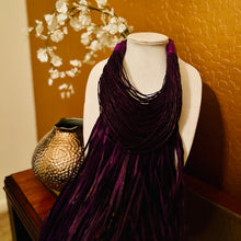 Load image into Gallery viewer, Leather & Raffia Necklace