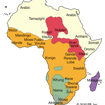 Spoken Languages in African Countries