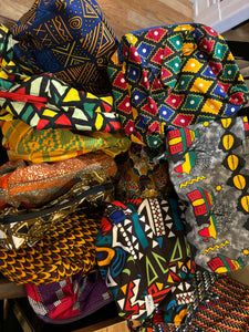 African Print Make Up Bag