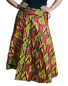 African Print Wrap Skirts