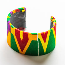 Load image into Gallery viewer, African Fabric Bracelet Cuff
