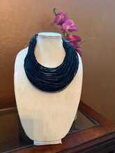 Load image into Gallery viewer, Queen of Everything Leather &amp; Raffia Necklace
