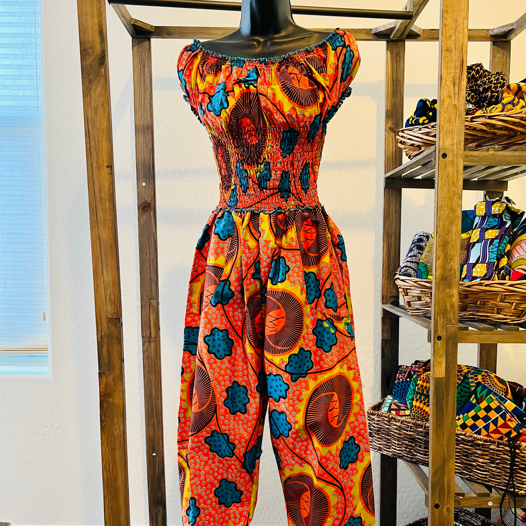 African Print Jumpsuit thediasporacollective