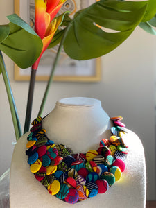 African Fabric Necklaces