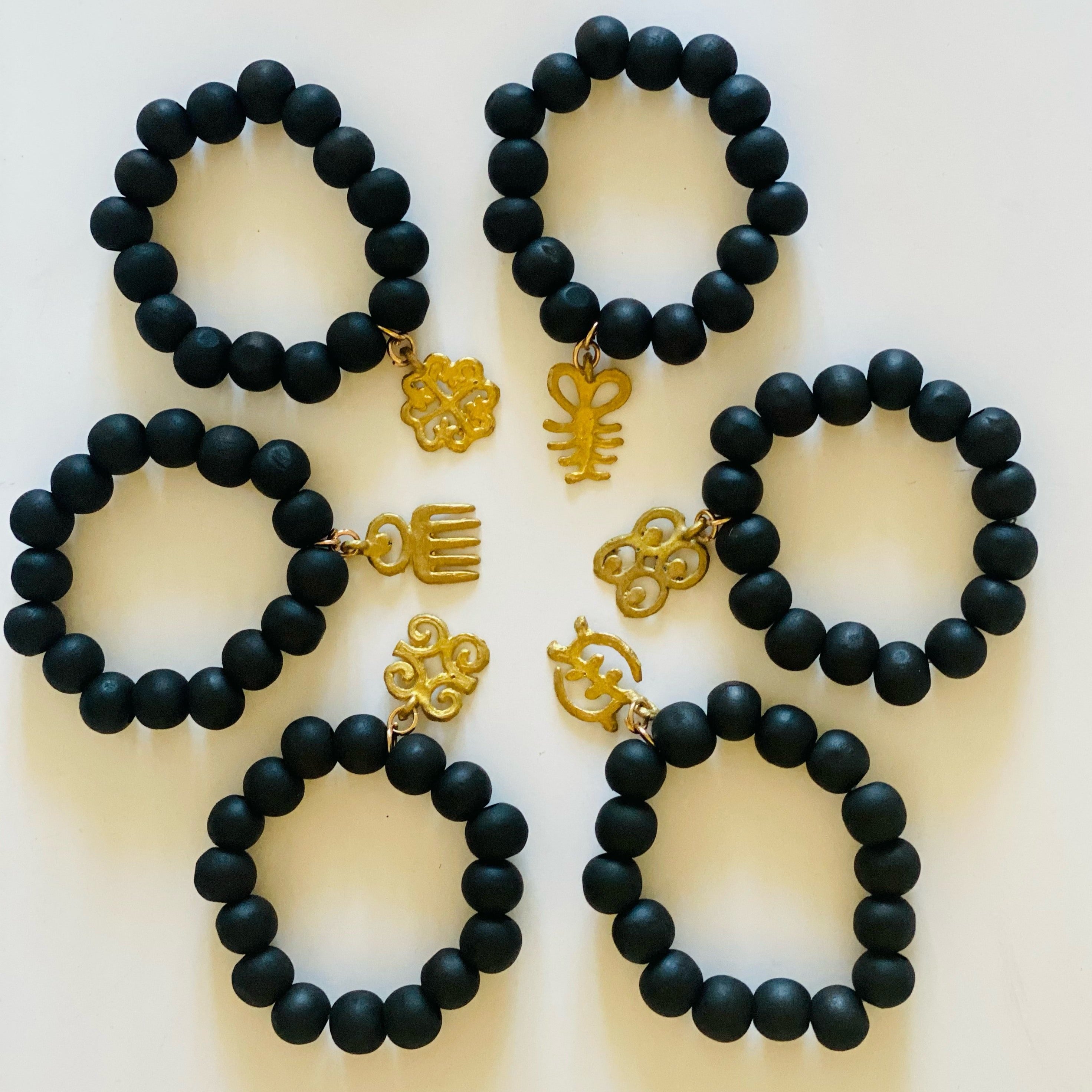 Adinkra Wood Bracelets