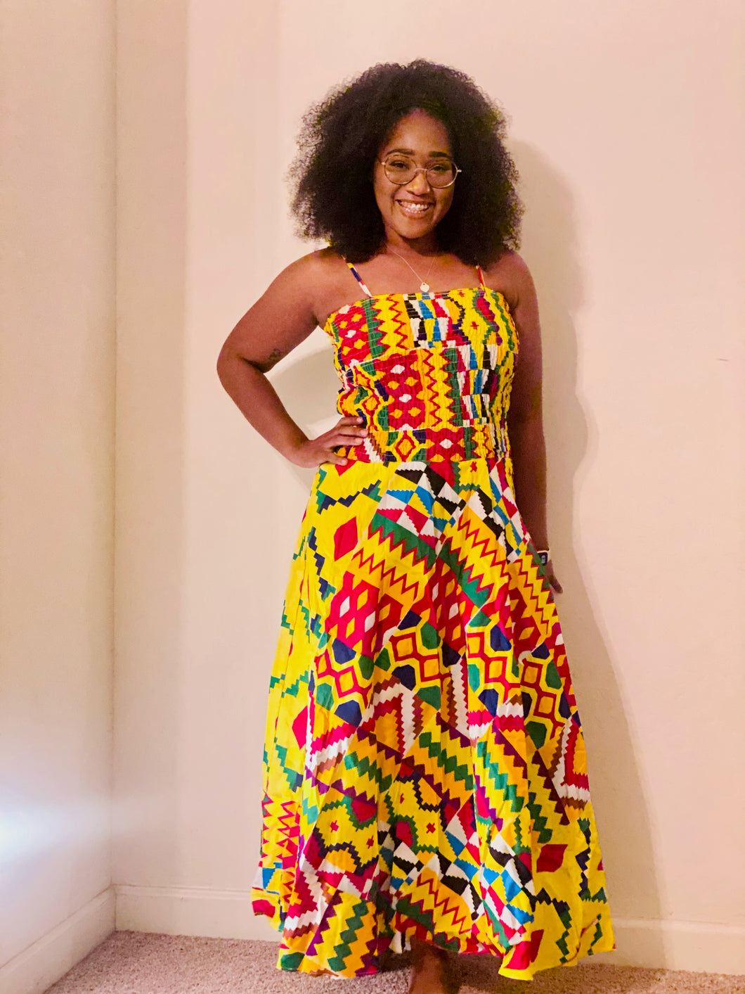 African Print Tube Top Dresses