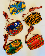 Load image into Gallery viewer, African Fabric Oval Crossbody
