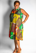 Load image into Gallery viewer, African Print Sleeveless Wrap Dresses
