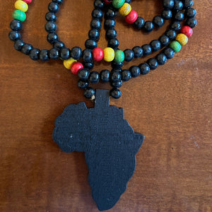 African Wood Necklaces