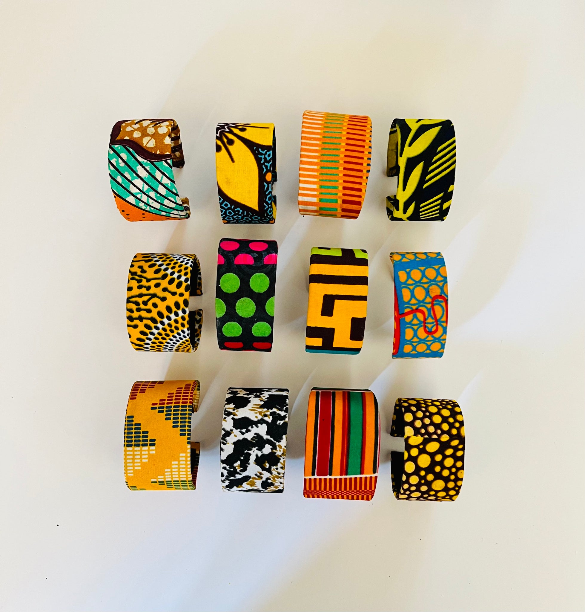 DIY Fabric Bracelet Kit, African Fabric Bangles, African Bracelet